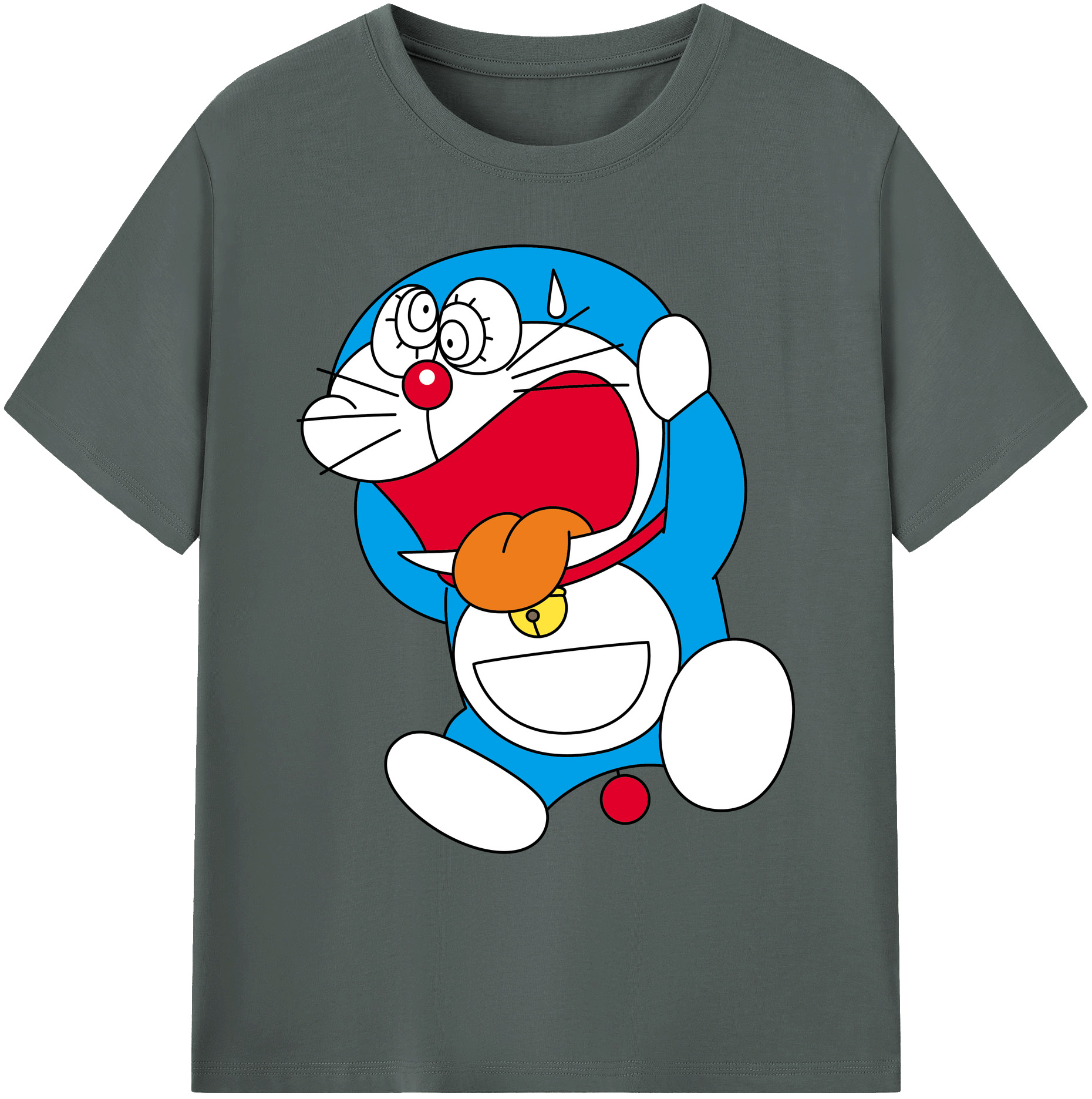 （画像用） ドラえもん Doraemon 綿100％ メンズ半袖Tシャツ｜肌触りやわらか＆通気性